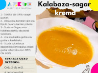 Kalabaza-sagar krema